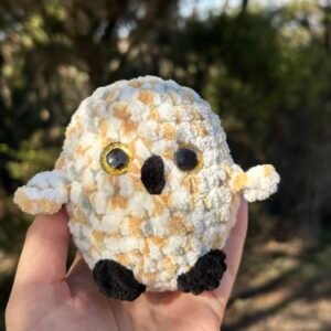 Crochet Speckled Baby Owl